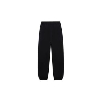 Sports Trend Series Solid Color Elastic Waist Jogger Pants Men Bottoms Black AKLT063-1