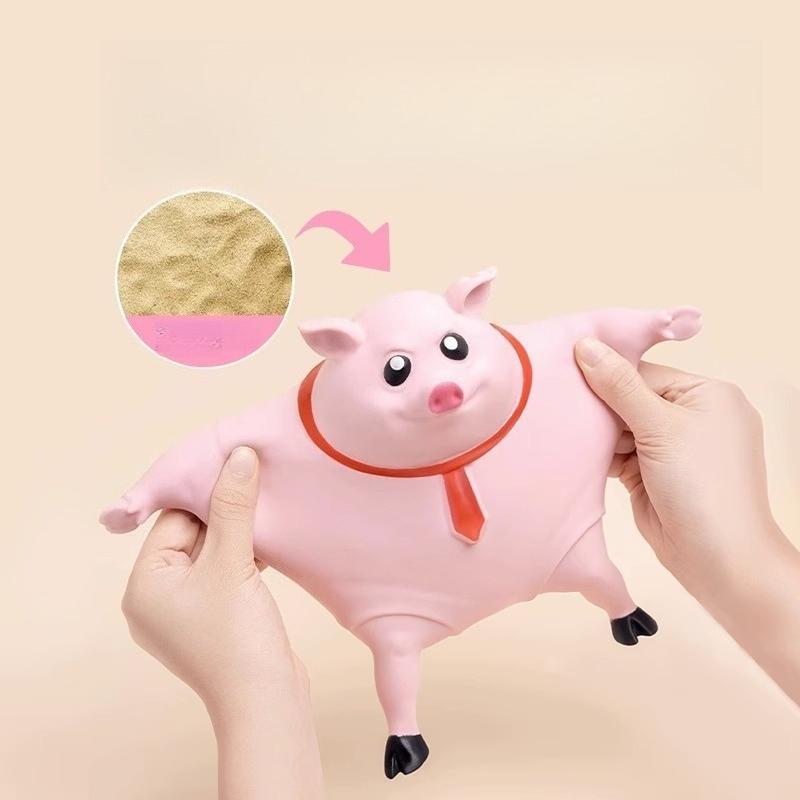 Trendy Pink Skin Pig Slow Rebound Squishy Funny Design For Office Hand Pull Squeeze And Daily Mood Stress Relief