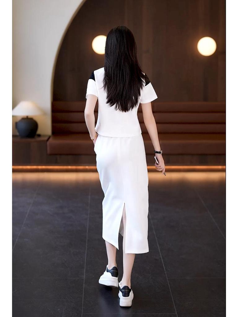 2024 Summer High-End Sporty Casual Skirt Set for a Chic, Youthful Look
