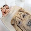 Coperta da Divano Shar Pei Coperta Ultra Morbida Accogliente per Riposini Sonno
