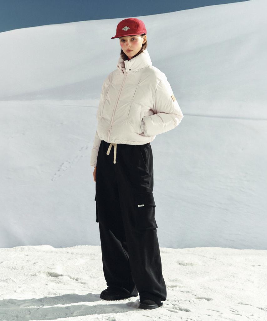 Seteo Cargo Wide Sweatpants Black