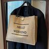 Large Capacity Linen Shoulder Bag for Women's New Ethnic Style Fashion Handbag KTB