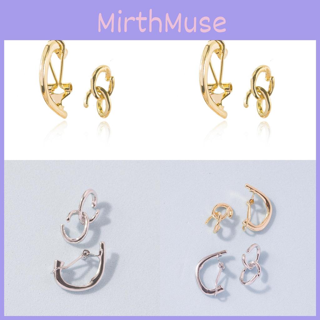 Fashionable Alloy Ear Cuffs Set Non-piercing Geometric Design Jewelry For Women