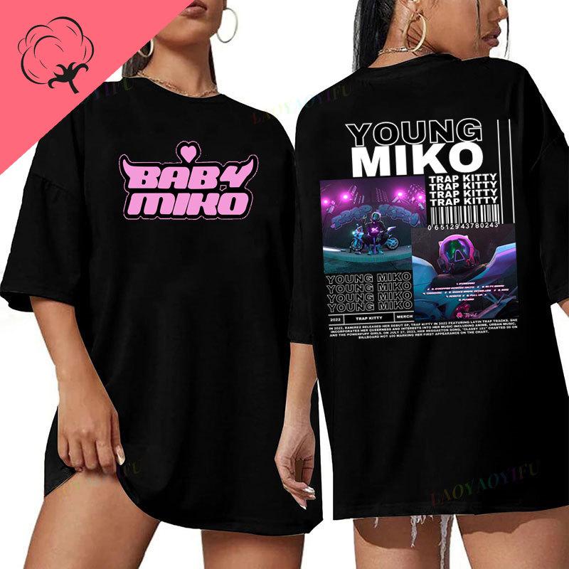 

Camisetas Young Miko Latin Star TShirt 90s New Female Tee Fashion Popular Shoujo Girl Style Unisex Music Graphic T Shirts 3XL