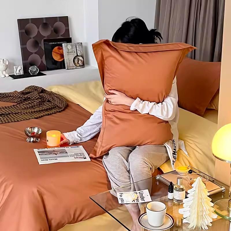 100% Cotton Pillowcase 48x74cm Hotel Grade Long Staple Xinjiang Sateen Weave Single Pack