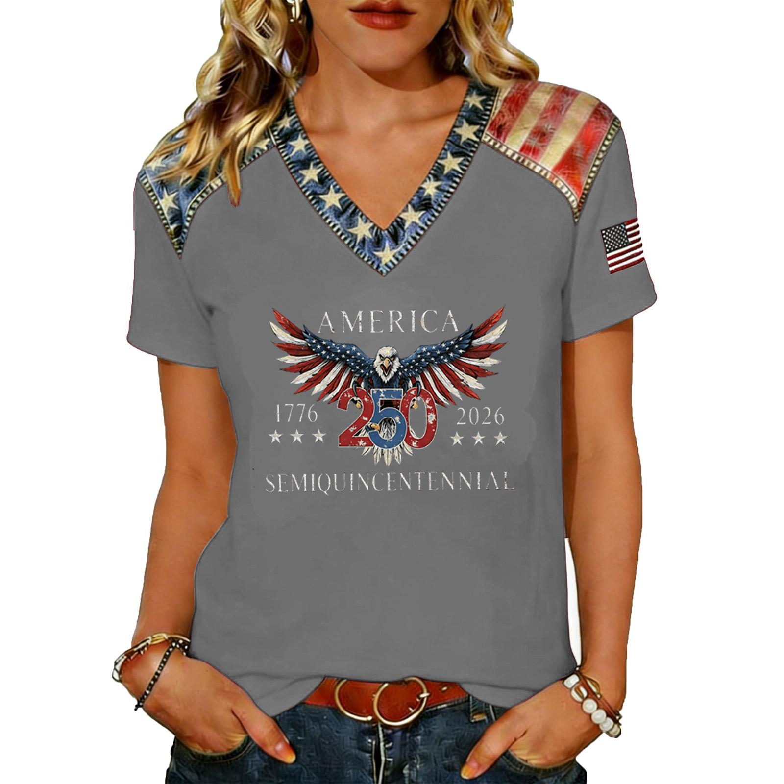 

Women Casual V Neck Short Sleeve Pullover T Shirt Lightweight Soft Fabric Relaxed Fit Basic Top for Everyday Wear S