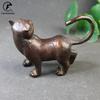 Antique Copper cat King Statue Lucky Desk Ornaments Animal Figurines BIG Tea Pets Home Feng Shui Decoration Accessories