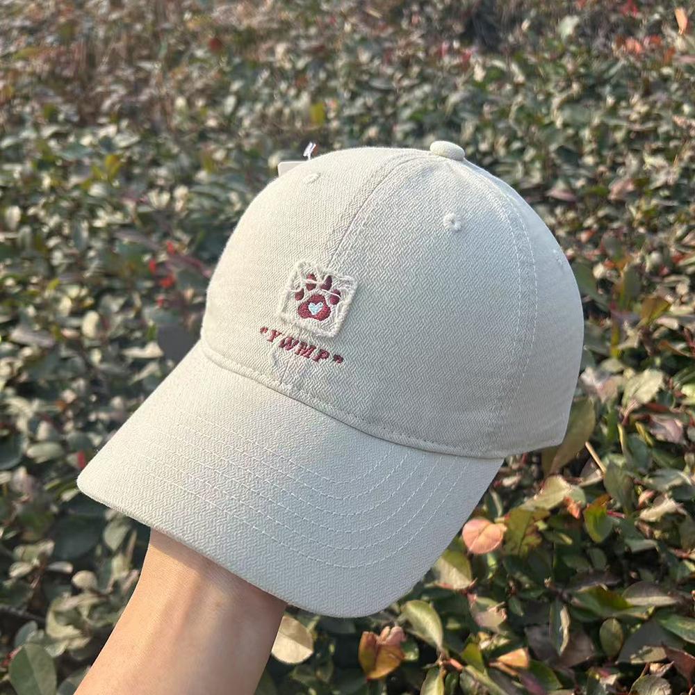 Korean Dog Embroidery Baseball Cap Men And Women Brand Casual Dad Hats Outdoor Sport Sunshade Golf Sun Hat