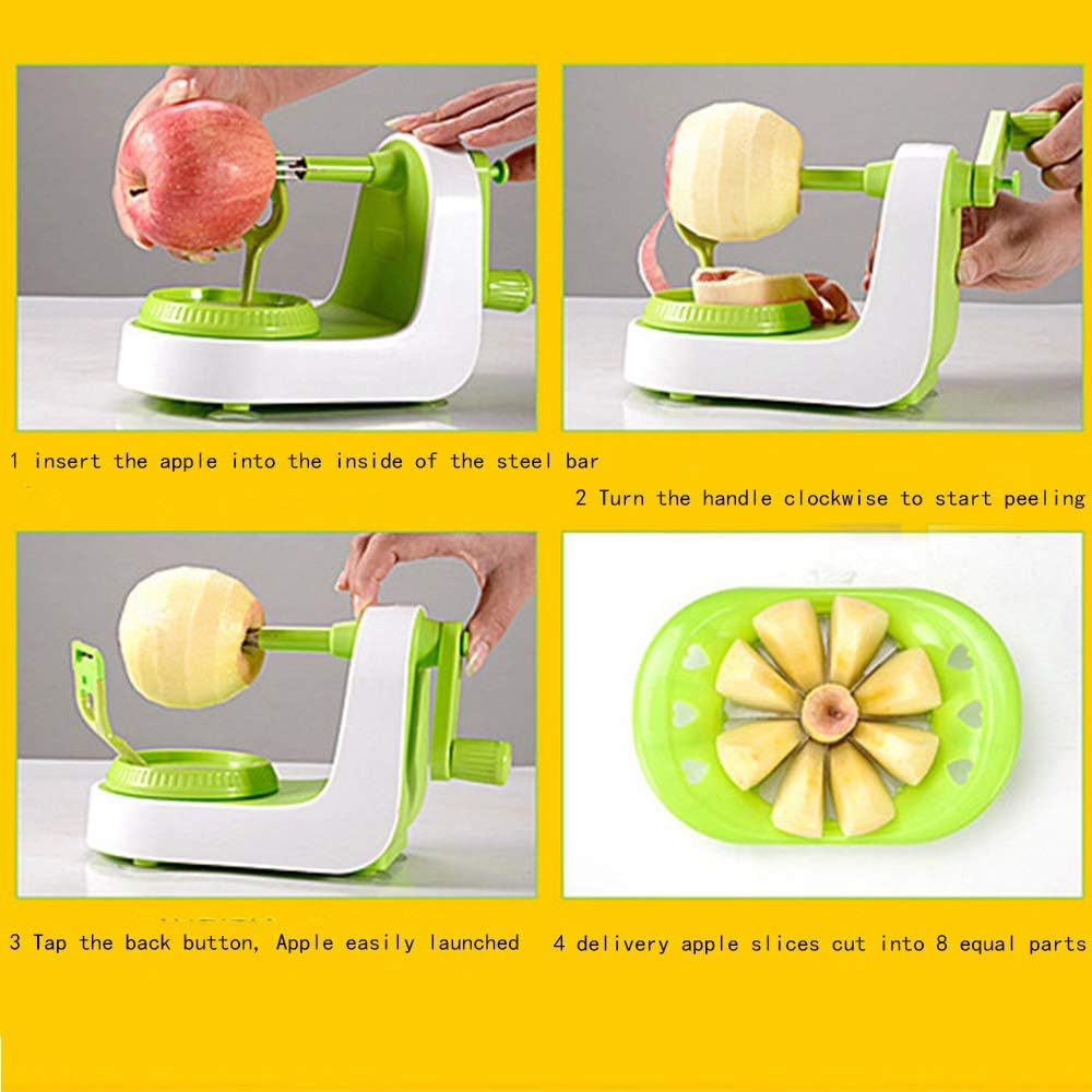 Apple Peeler Slicer,multi-function fruit peeler, vegetable, fruit peeler, pear potato slice movement, peeling mach