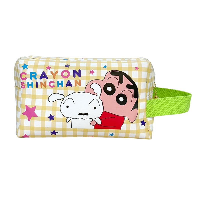 Cute Crayon Shin-Chan Handbag Makeup Bag Travel Portable Cosmetic Bag Toiletries Organizer Waterproof Large Capacity Storage Bag