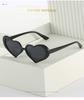A Pair Of Cute Girl Candy Colored Heart-Shaped Sunglasses Fashionable And Trendy Peach Heart Ocean Piece Sunglasses