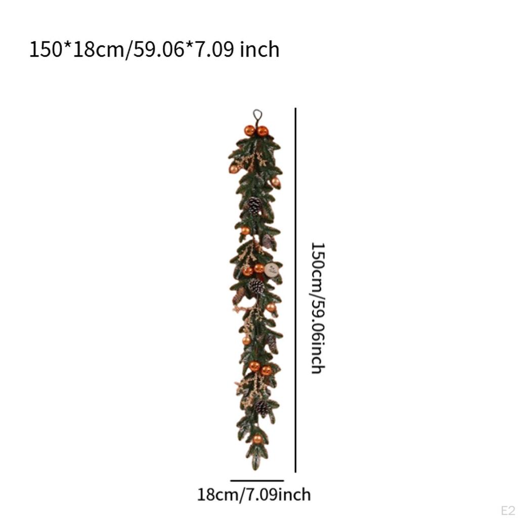 Christmas Faux Rattan Strands Hanging Vines Decor Artificial Vine Fall Garland for Door