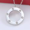 Family Necklace Personalized Gift Linked Circle Necklace Custom Children Name Rings Eternity Necklace Mother Gift