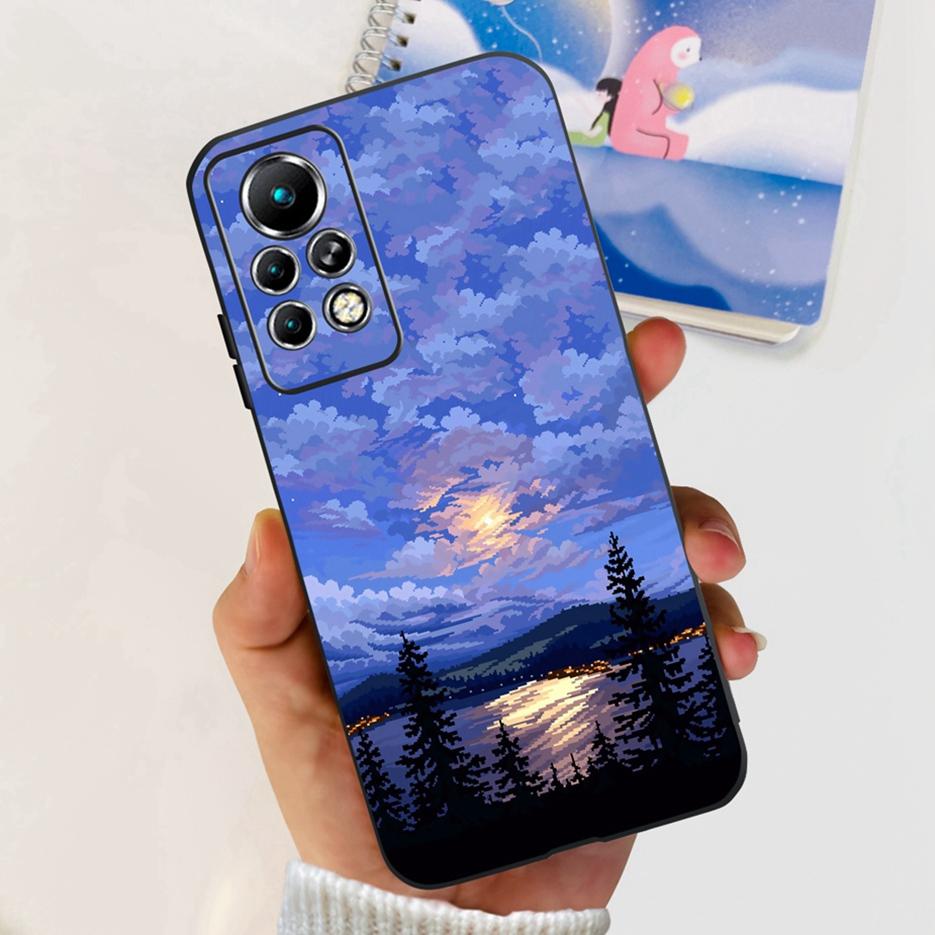For Infinix Note 11 Pro Case X697 Cute Painted Back Cover Soft Silicone Phone Cases For Infinix Note 11 Note11 Pro Fundas Bumper