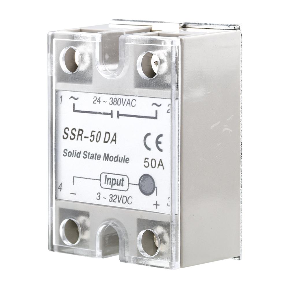 Festkörperrelais SSR-10DA SSR-25DA SSR-40DA SSR-50DA 10A 25A 40A 50A eigentlich 3-32V DC ZU 24-380V AC SSR 10DA 25DA 40DA 50DA