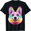 Pem Welsh Corgi Colorful Pop Art Portrait for Dog Lovers T-Shirt