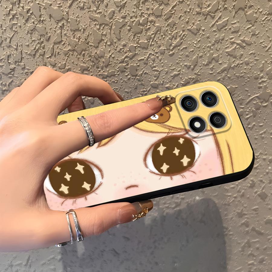 Hülle für Honor X8 90 8X X7 Magic5Lite X5b 200 400 Lite X9a X6 70 Funda Handyhülle Retro Mode Anime Augen