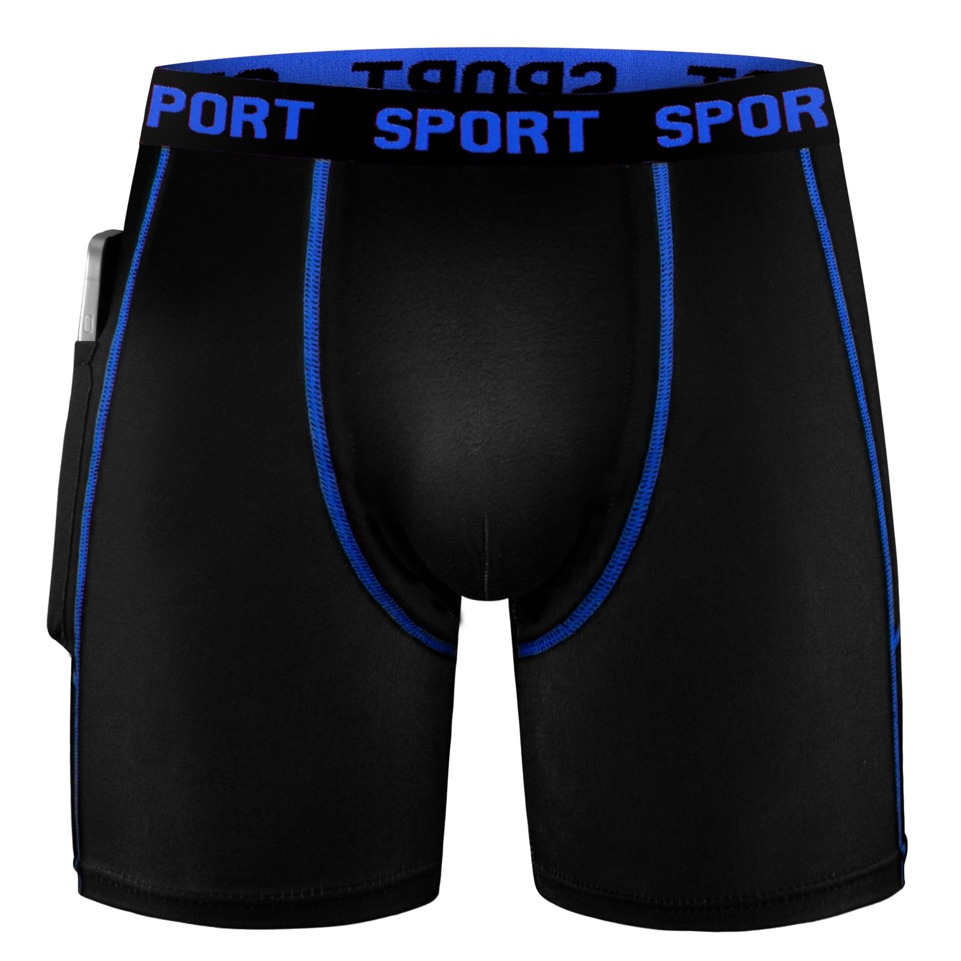 Men s Anti-Chafe Long Leg Sports Underwear, Plus Size