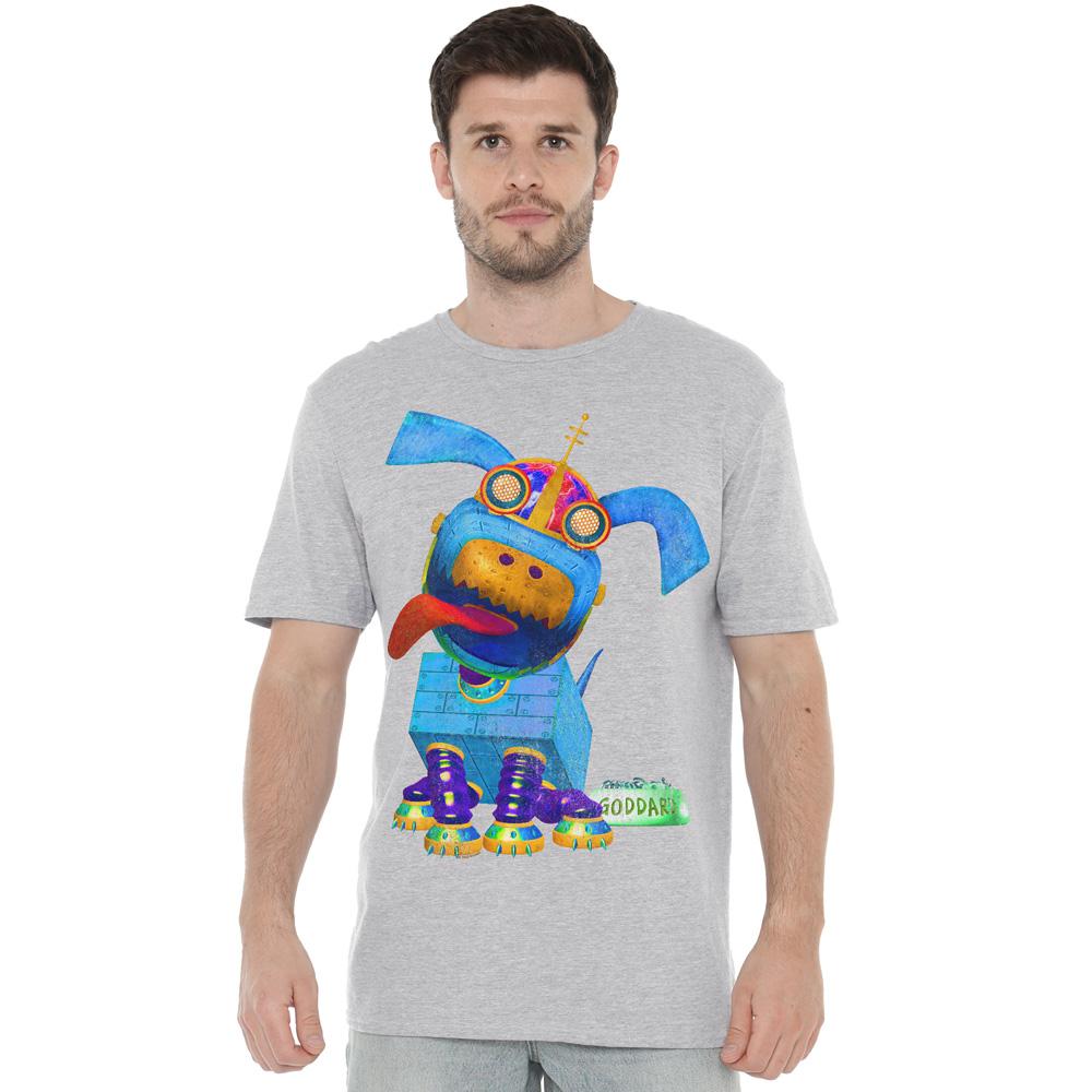 Jimmy Neutron Mens Goddard Neon T-Shirt