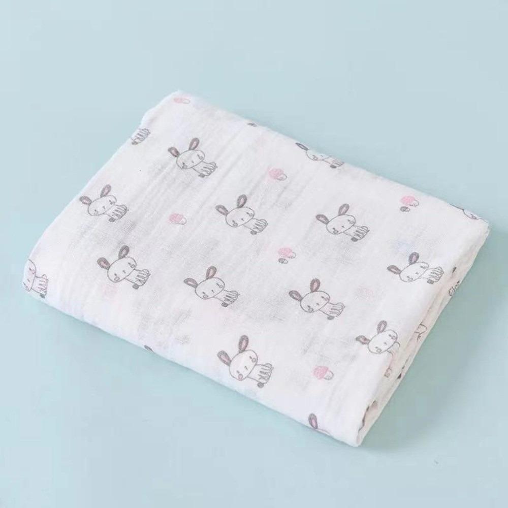 2 Layer Newborn Blankets Cotton Kids Bath Towel New Baby Swaddle Blanket  Summer
