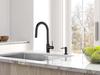 Matte Black Kitchen Sink Soap Dispenser - 500ml with Brass Pump Head
