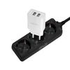 Logilink CEE7/3 Power Strip, 3x Grounded Socket, 1.5 M, 3500W, Black