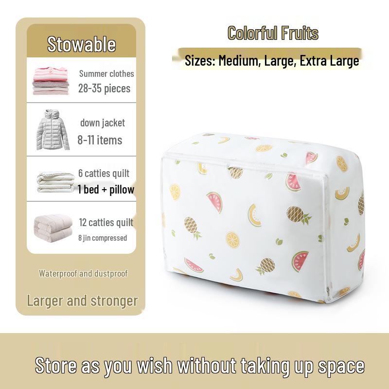Large Capacity Cotton Quilt and Clothes Storage Bag for Students