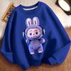 29/5000 Children's LBB Cartoon Hoodie, Long-sleeved Loose Round-neck Hoodie for Boys and Girls Spring and Autumn