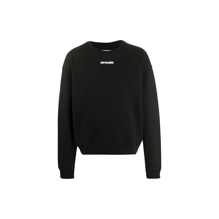 Off-White Marker Arrow Long Sleeve Sweatshirt Men Sweatshirt Black OMBA035E20FLE0021045