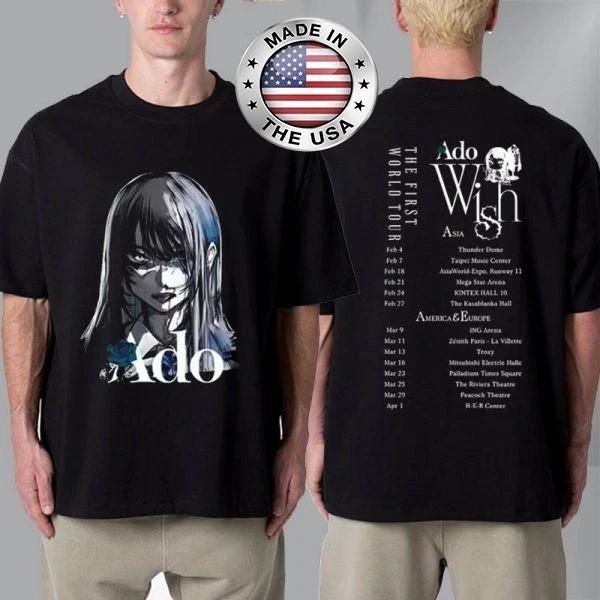 NEW & HOT! Ado The First World Tour 2025 Ado Wish Hibana Merch Schedule T-Shirt Unisex T-Shirt XXXL
