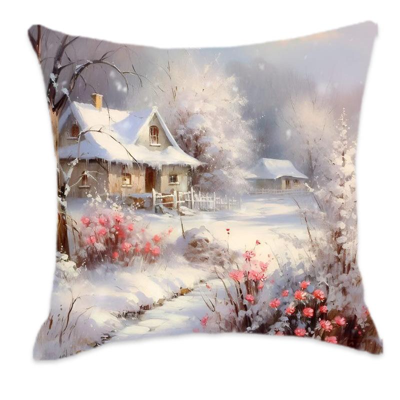New Winter Christmas Series Home Fashion Pillow Sofa Bedroom Study Pillow Comfortable Soft Pillow