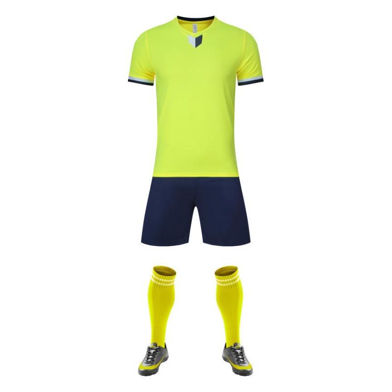 Short-Sleeved Football Jersey Set Men'S And Children'S Long-Sleeved Football Sports Quick-Drying Training Jersey Z107 Quick-Drying Breathable