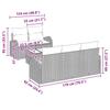 Garden Sofa Set Light Grey 55 X 55 X 37 Cm Poly Rattan