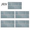 Waterproof Wall Decals for Kitchen 5Pcs Vintage Brick Tile Stickers, Oil?Proof Wallpaper, Peel Oil Proof Stickers Bathroom & Stick Backsplash Living