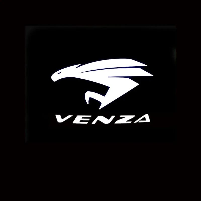 

2Pcs LED Car Door Welcome Courtesy Projector Ghost Shadow Lights for Toyota VENZA Logo 2009-2013 Welcome Lamp Decor Accessories VENZA 2009-2013