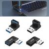 USB 3.2 90 Degree Male to Female Connectors for Protecting Device Port in Tight Space in Computer Connection