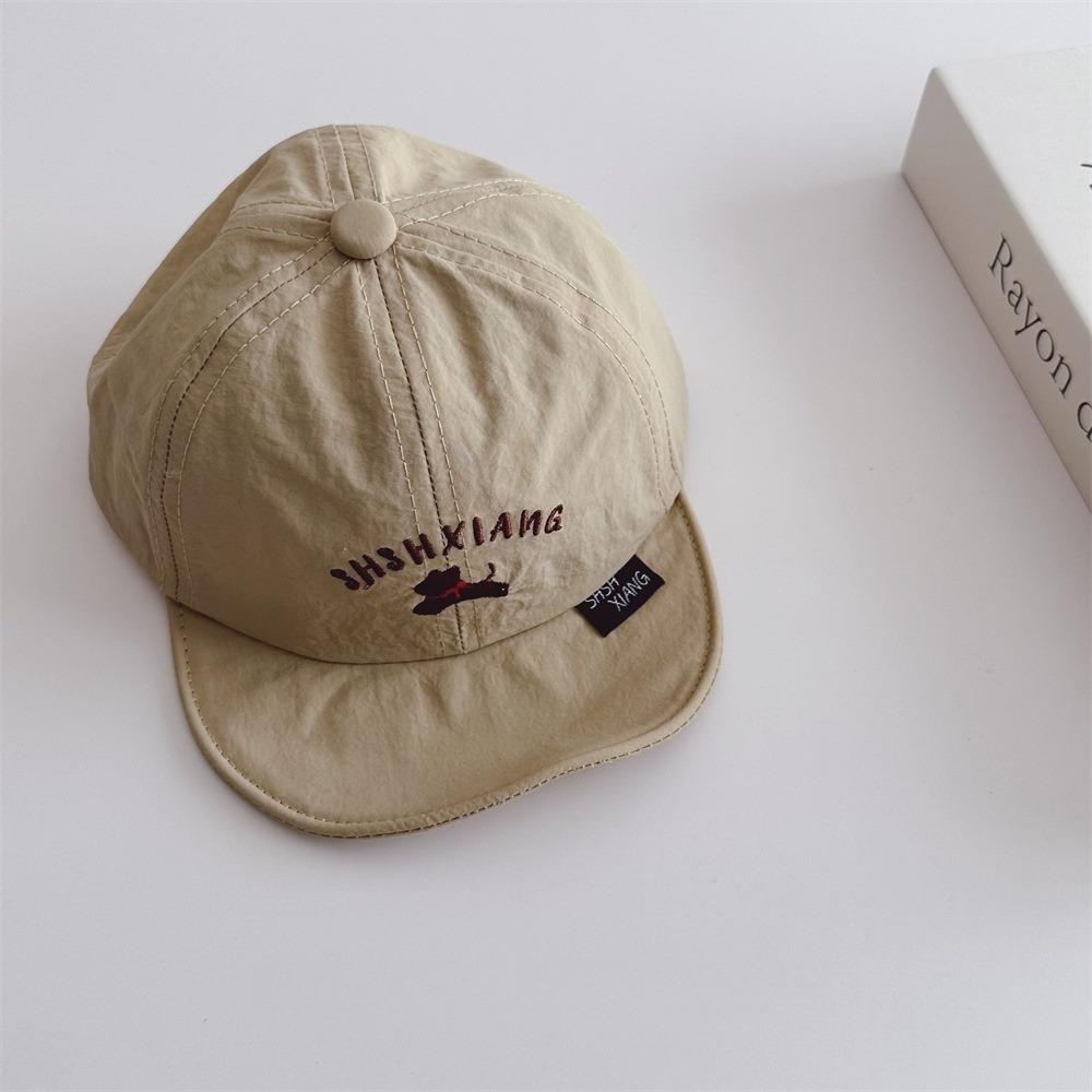 Korean Style Puppy Baseball Cap Letter Embroidery Children's Hat Summer Kid Sunhat  Girls