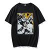 Cross-border new pure cotton two-dimensional animation soul eater printed men's clothing loose casual Japanese T-shirt men's short sleeves ins