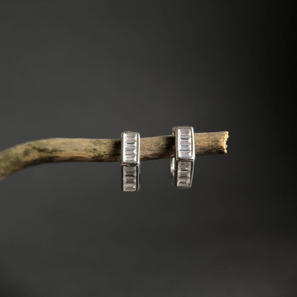 Silver Earrings with Cubic Zirkonia (2184195)