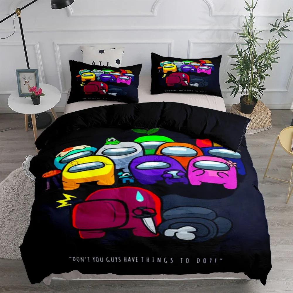 2025 Aliens Game Duvet Cover Set King Queen Double Full Twin Single Size Bed Linen Set