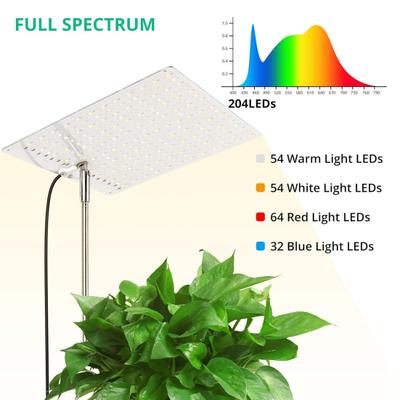 Telescopic Grow Light with Auto On/Off Timer Height Adjustable Full Spectrum LED Plant Lamp Growing Lamp with 3 Dimmable Brightness for Indoor Plants