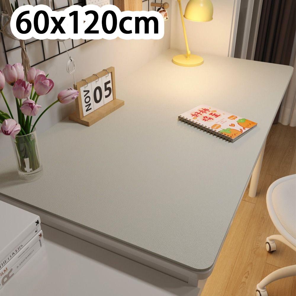 New Protection Eye Student Desk Mat Oil-proof Leather Coffee Table Mat Non-slip Solid Color Computer Desk Mat