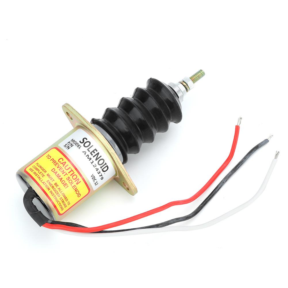 

12V Steel Housing Diesel Engine Shut off Stop Solenoid Valve Replacement Kit AM124379