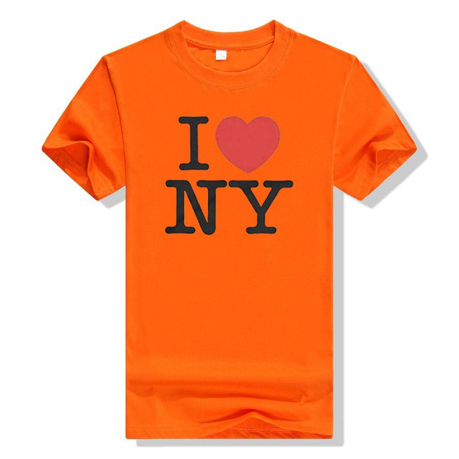 Ich liebe NY Damen Herren Unisex T-Shirt Tops Ich liebe New York T-Shirt Sprüche Zitat Buchstaben Bedruckte Outfits Streetwear Stil