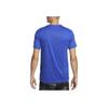 Nike Solid Color Brand Logo Round Neck Short Sleeve T-Shirt Men Tops Royal-Blue DX0989-480
