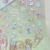 Cute Christmas Style Bow Colorful Snowflake Christmas Tree Nail Art Stickers Girly Nail Art Print Stickers Women Nail Decor Gift
