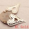 Big Heart Shaped Charms Pendant For Bracelet Necklace Jewelry Making Craft Findings