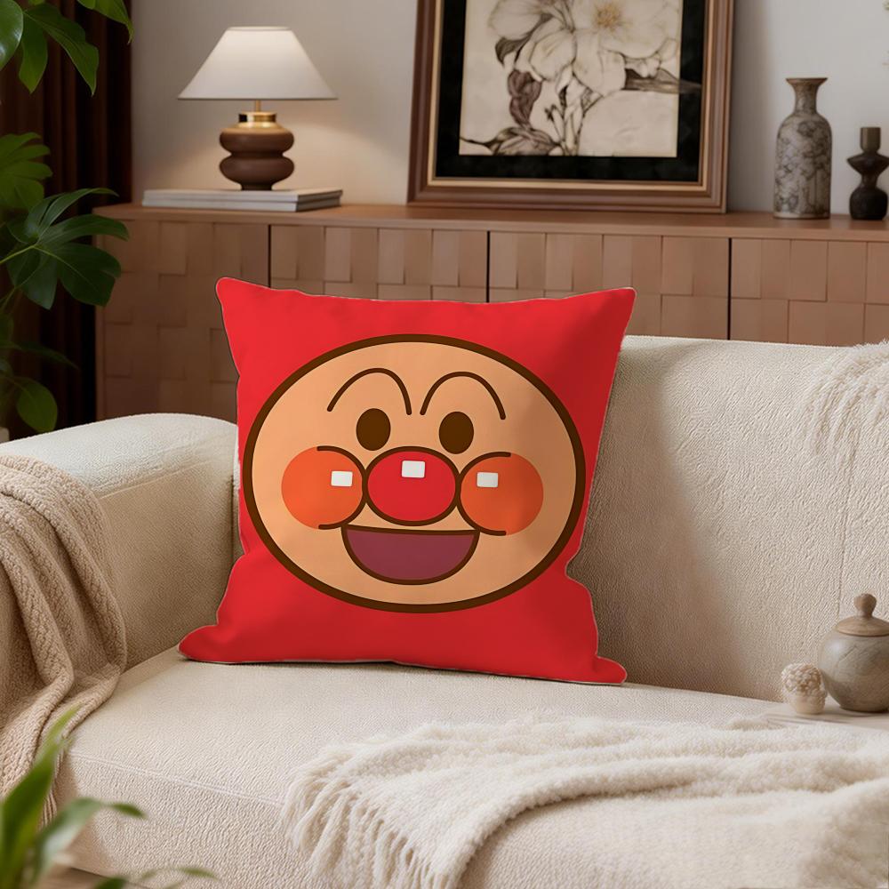 Kids Anpanman Cushion Cover Cushion Cover Set 4Pcs 50X50 45X45 40X40 Pillowcase Decorative Sofa Home Decor