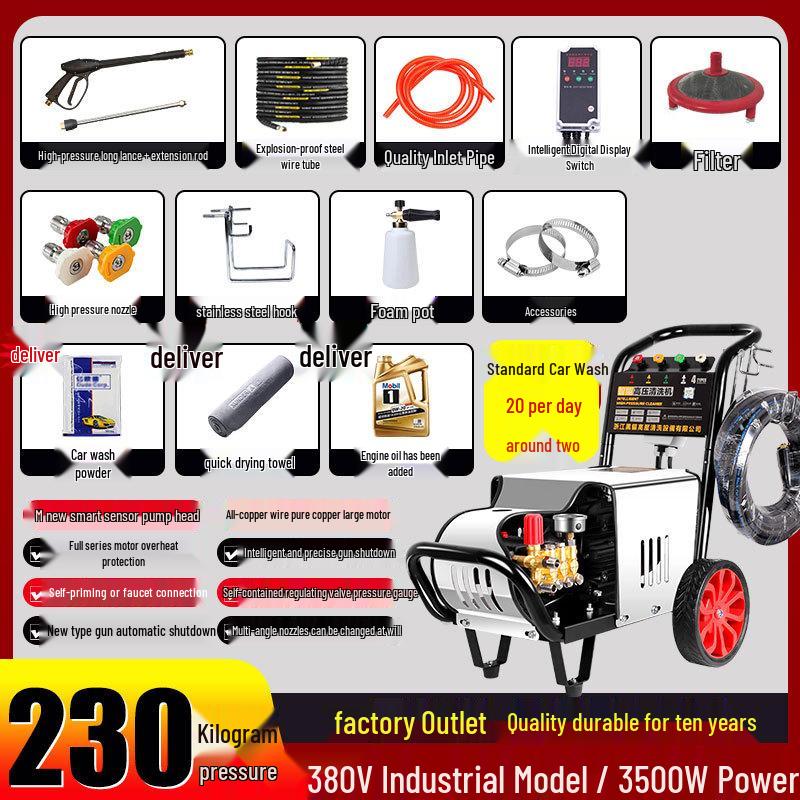 Black Cat Duke Commercial High-Pressure Washer CN plug (adapter included)