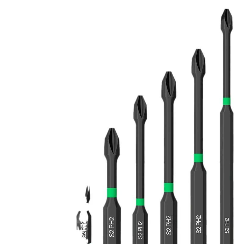 Phillips Hex Set: Strong Magnetic, Non-Slip Tungsten Steel, High Hardness Electric Screwdriver Bits